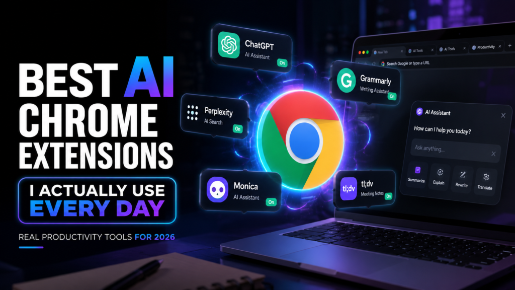 Best AI Chrome extensions for productivity and research in 2026